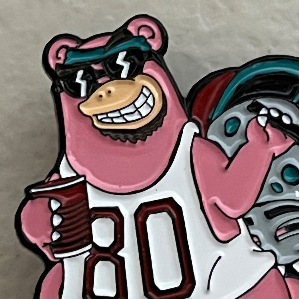Slowbro 420 Pokemon Enamel Pin Pins Brooch Jersey Sports Streetwear New Era Hats - Picture 2 of 9